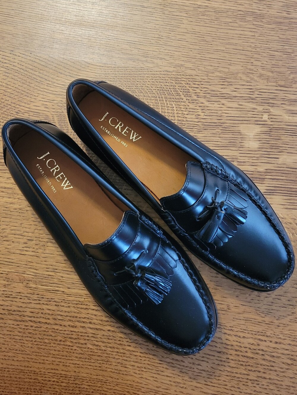J. Crew Camden Kiltie Tassel Loafers with rubber soles - black - Picture 9 of 14